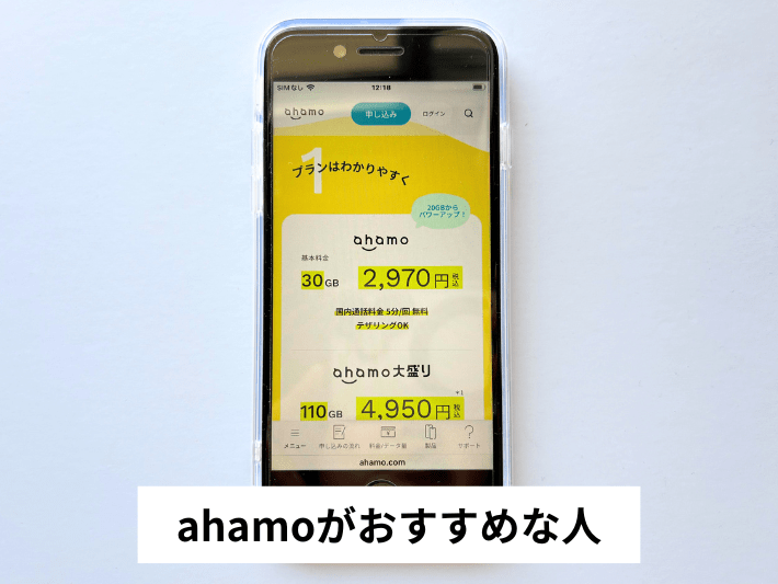 ahamoがおすすめな人