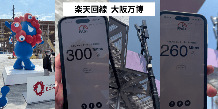 楽天回線のつながりやすさ 大阪万博