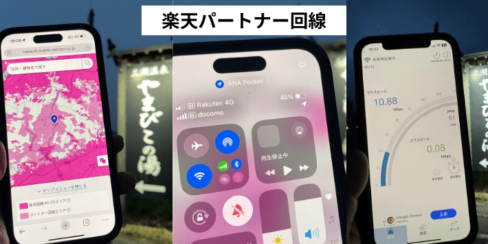 楽天回線のつながりやすさ パートナー回線
