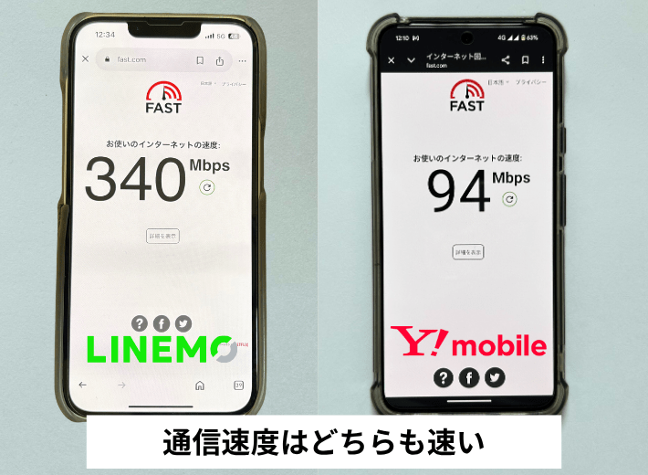 通信速度が速い