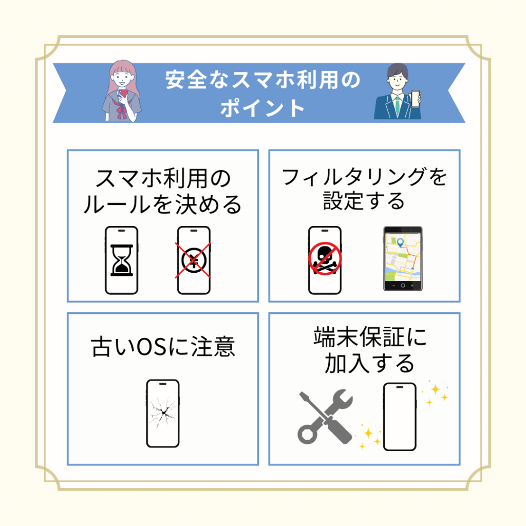 スマホを安全に利用するポイント