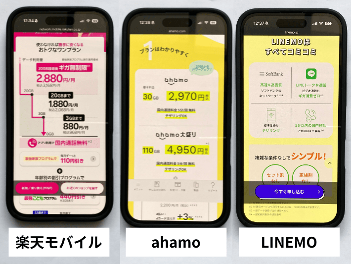 デメリットの少ないおすすめ格安SIM
