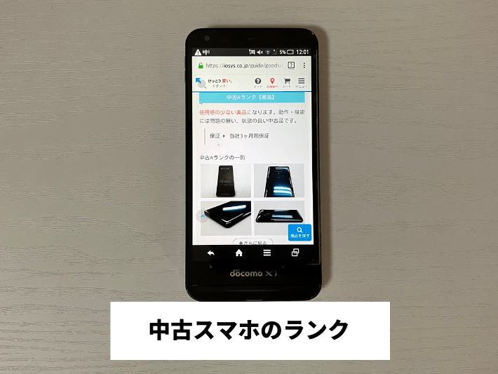 中古スマホのランク